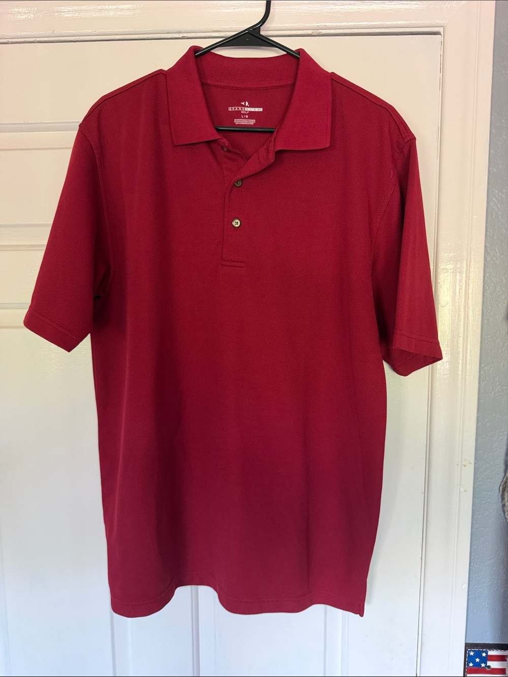 Men's Red Easy-Care Polo Shirt by Arrow